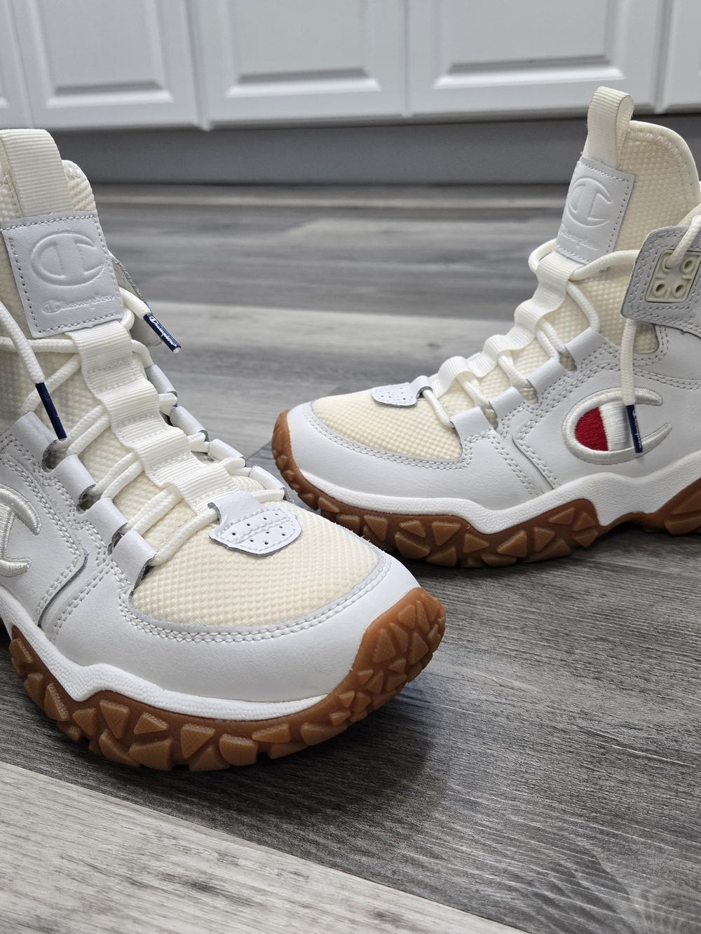 Champion Tank Grid mid-cut athletic sneaker boots